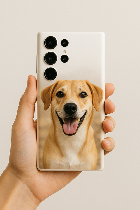 Coque personnalisée avec photo de chien – Protection robuste double couche